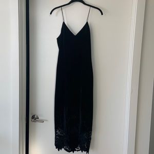 Alice + Olivia Crushed Velvet Bodycon Dress